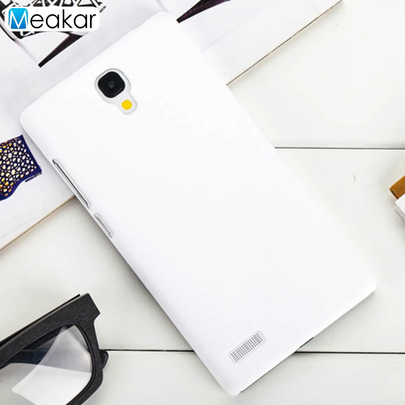 Матовый пластиковый чехол 5,5 для Xiaomi Redmi Note чехол для Xiaomi Redmi Note 1 Note1 Dual Sim Prime чехол-лента на заднюю панель - Цвет: white
