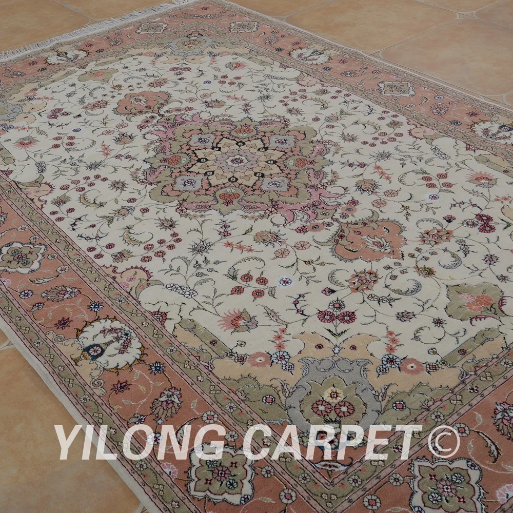 Yilong 6 'x 9' персидский искусственный сад Дизайнерский ковер из смешанной