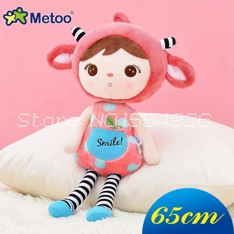 Red sheep doll 65 см горячая Распродажа, новинка, настоящая кукла Metoo keppel, мультяшная кукла Анжела, плюшевые игрушки, милые куклы для девочек на день рождения, рождественские подарки для детей - Цвет: Red sheep doll