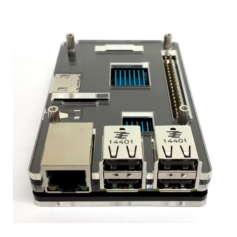 Прозрачный акриловый чехол для raspberry pi 3 model b защитный корпус|Корпуса и детали| |