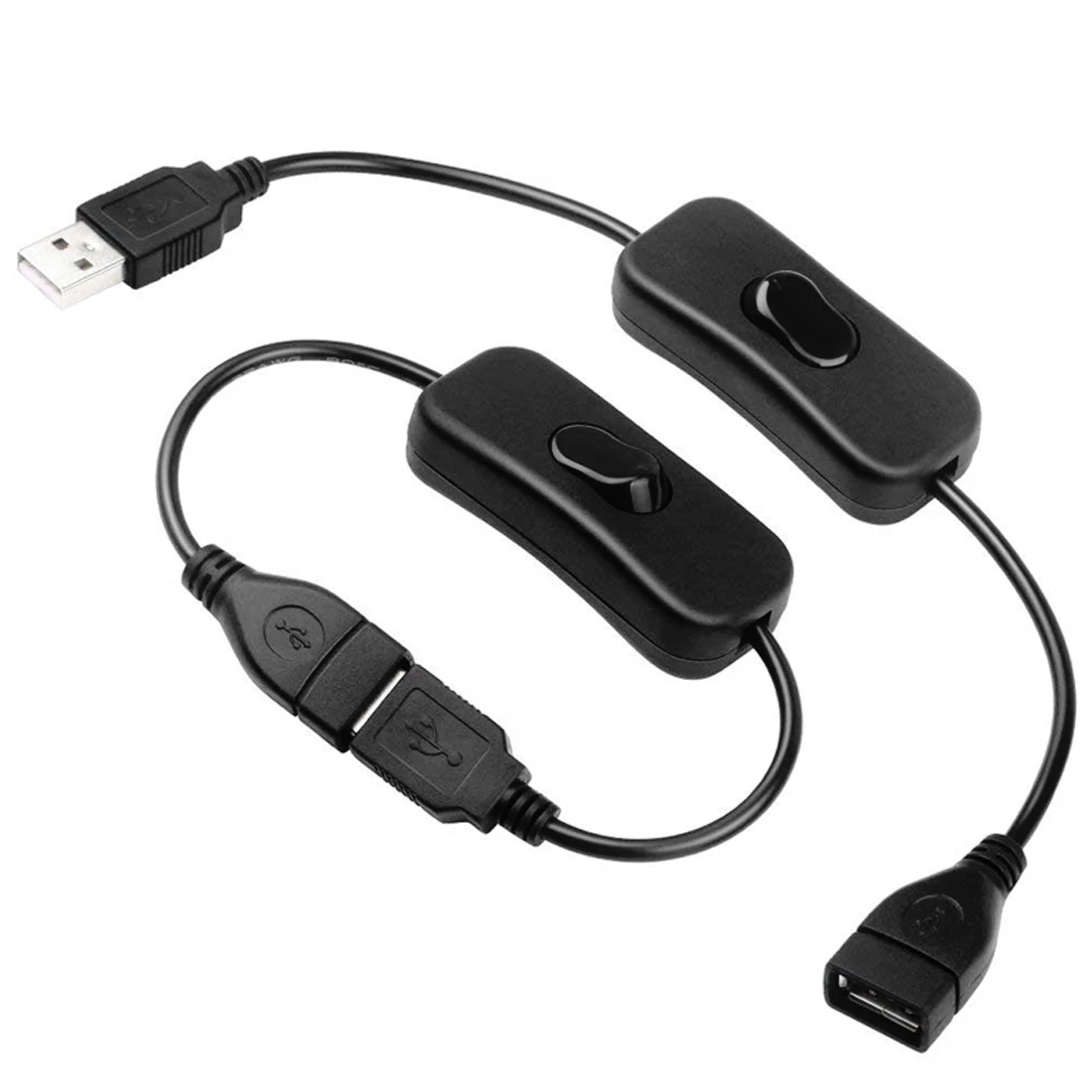 1 шт. 30 см USB-кабель с переключателем ВКЛ./ВЫКЛ. Удлинитель для USB лампы вентилятора