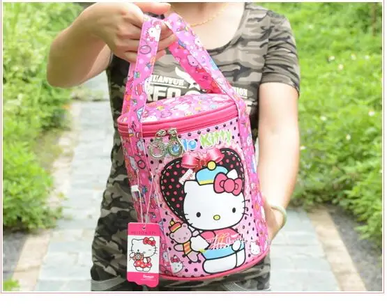 (5 шт./лот) мультфильм баррель дизайн водонепроницаемый Оксфорд Макияж сумка