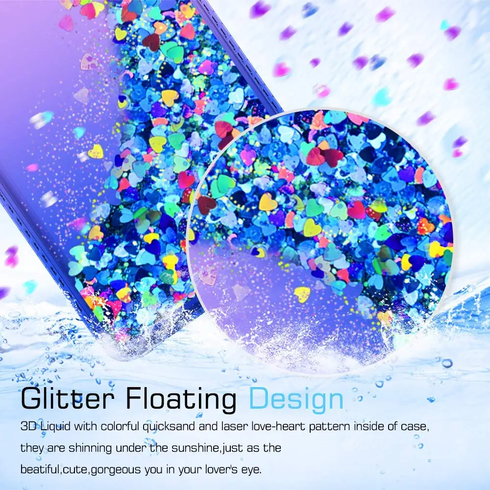 Gradient Quicksand Phone Case for iPhone 5S SE 5 Glitter Bling Protective Cover TPU Liquid Sparkle Girl | Мобильные телефоны и
