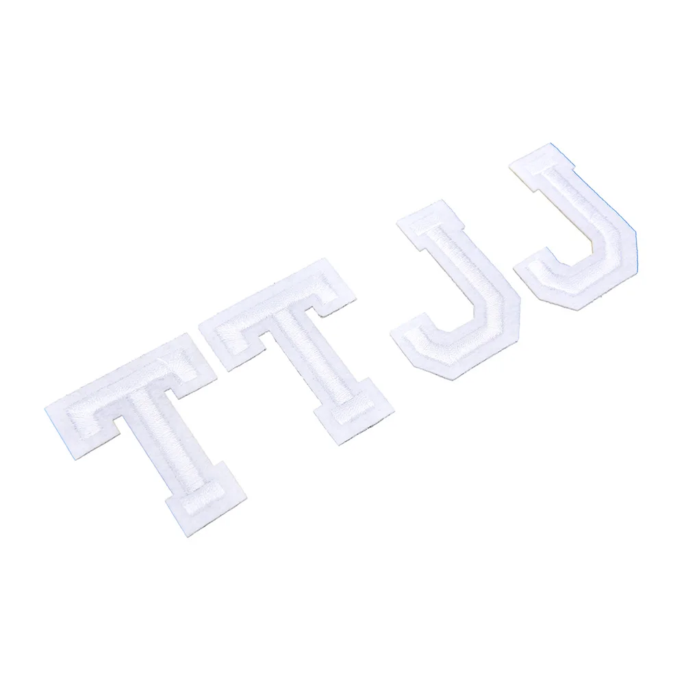 1 шт. белые английские буквы патч Сделай Сам утюжок на вышивке патчи для одежды
