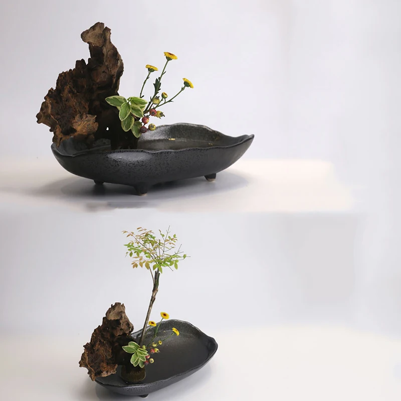 Креативный нестандартный прямоугольный цветочный горшок ваза керамические