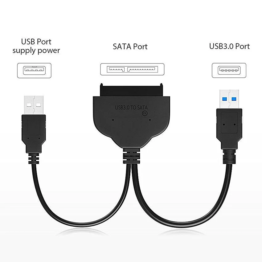 Переходник с USB 3 0 (5 Гбит/с) SATA 22 контакта | Компьютеры и офис