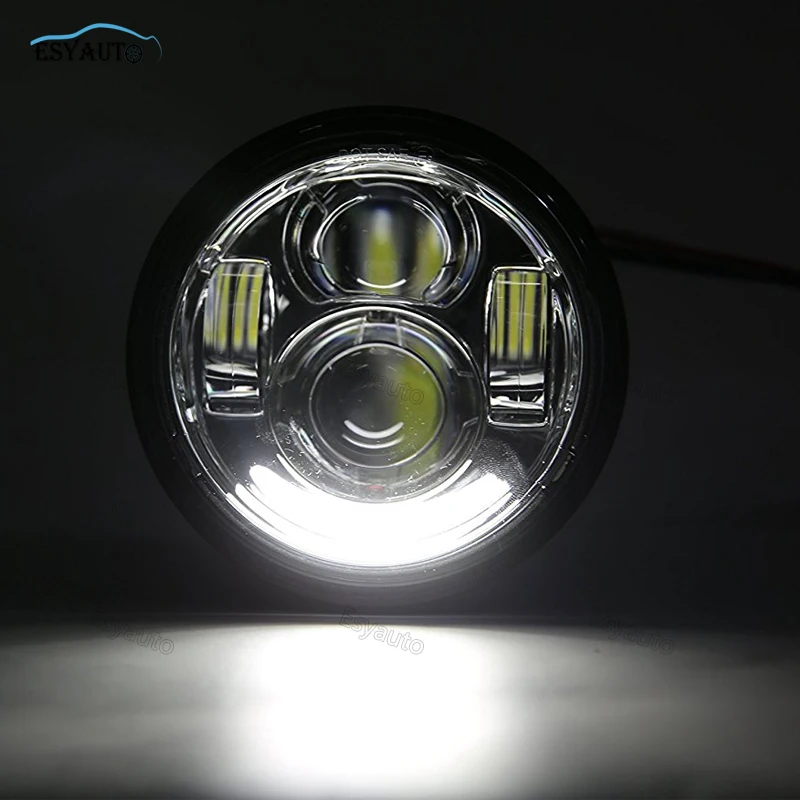 Пара с DRL варианты 5 дюймовый светодиодный фар 40 Вт 9 ~ 32В Черно хром для полных