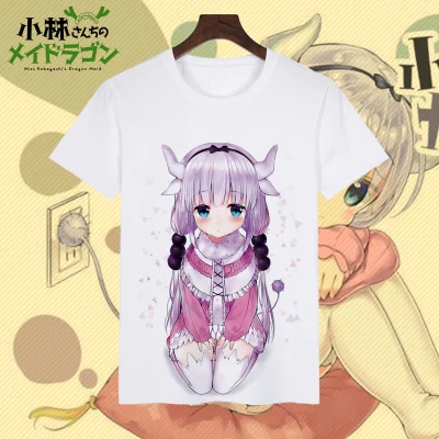 Аниме Сан Кобаяси-Сан-Чи нет горничной Дракон Футболка Кобаяши: спешлы Мужская