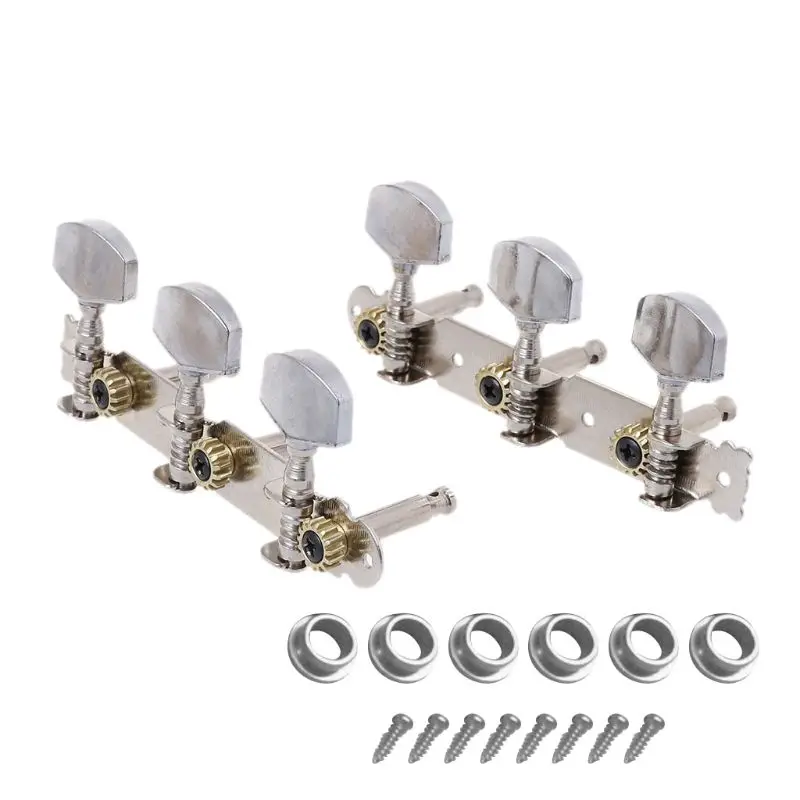 

OOTDTY Metal Classic Guitar String Tuning Pegs Machine Heads Tuners Keys Parts 3L 3R Strings button