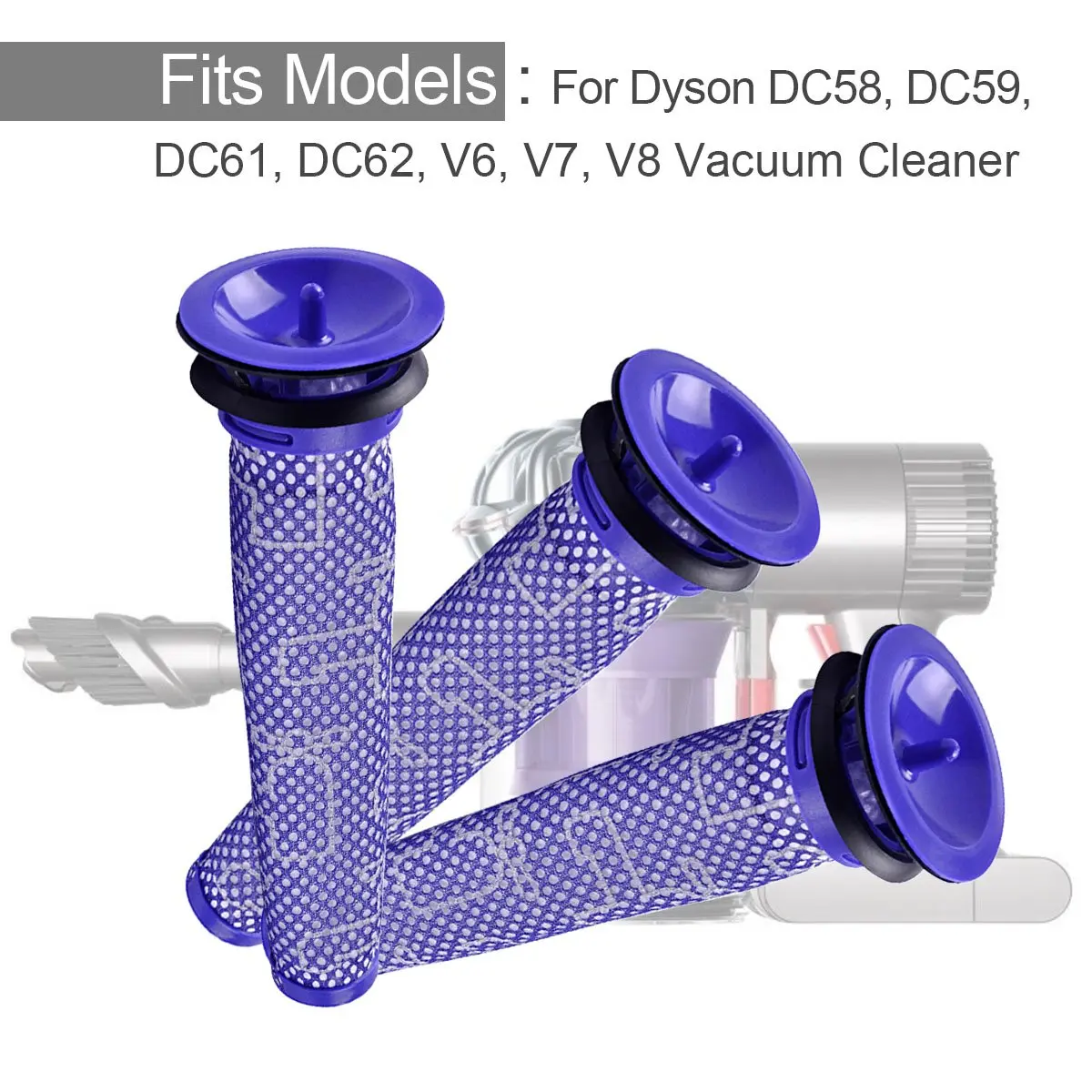 Фильтр моющийся Сменный фильтр для Dyson DC58 DC59 DC61 DC62 V6 V7 V8 серии пылесос