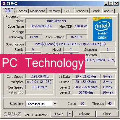 E7-8870 V4 оригинальный процессор Intel Xeon QS версии E7-8870V4 CPU 20-ядерный 2 10 ГГц 50 Мб 14 нм