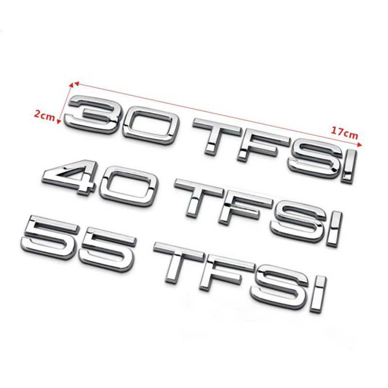 DIY 30 35 40 45 50 55 FSI TFSI quattro Хром Цинк автомобильный Стайлинг эмблема переоборудования стикер разряд багажника цифры буквы для Audi