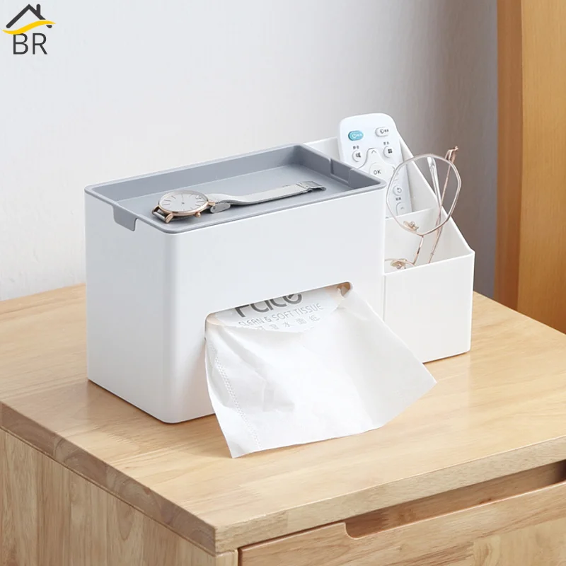 BR многофункциональная коробка для салфеток пластиковая хранения держатель