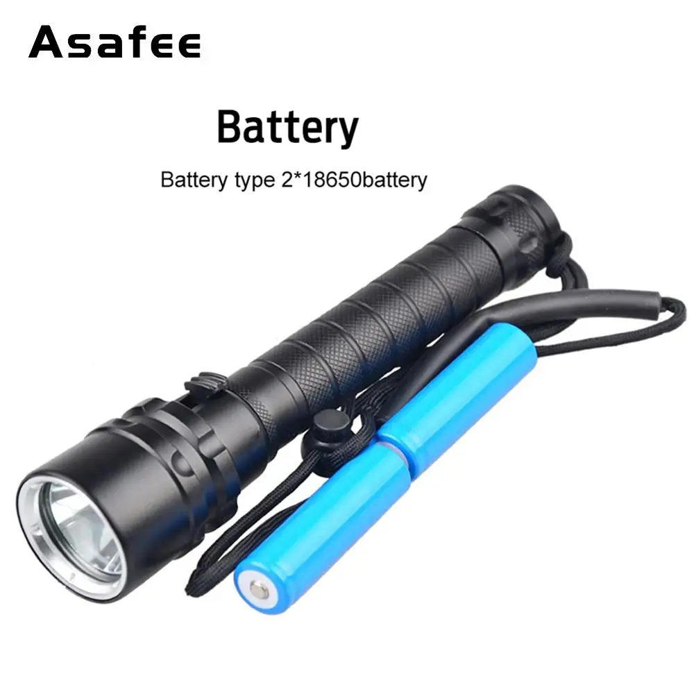 Фонарик для дайвинга 18650 лм фонафонарь 200 3x Cree XML2 LED M Подводная Водонепроницаемая