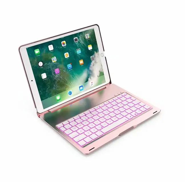 Чехол с Bluetooth клавиатурой для iPad Pro 10 5 подсветка планшета алюминиевая клавиатура