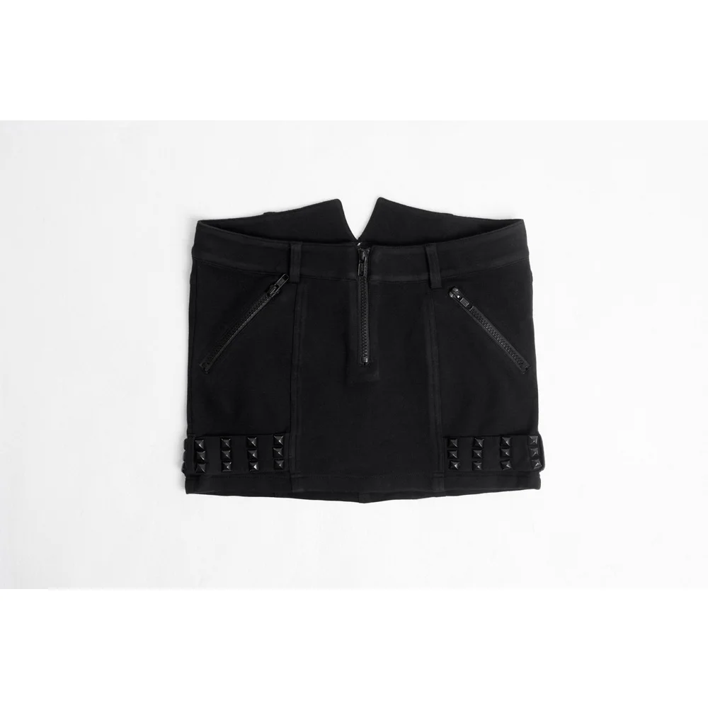 Осенние модные юбки женские винтажные панковские облегающие трапециевидные