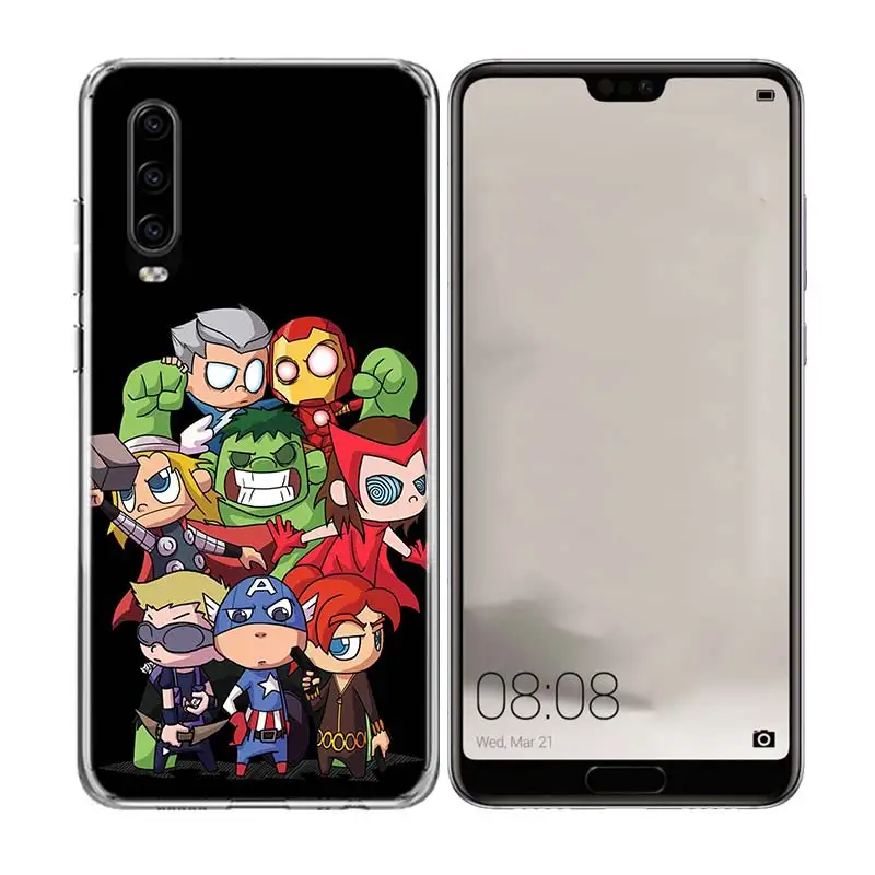 Силиконовый чехол для телефона Huawei Mate 10 20 Pro Lite 20X S RS Y5 Y6 Y7 Y9 2019 Prime по