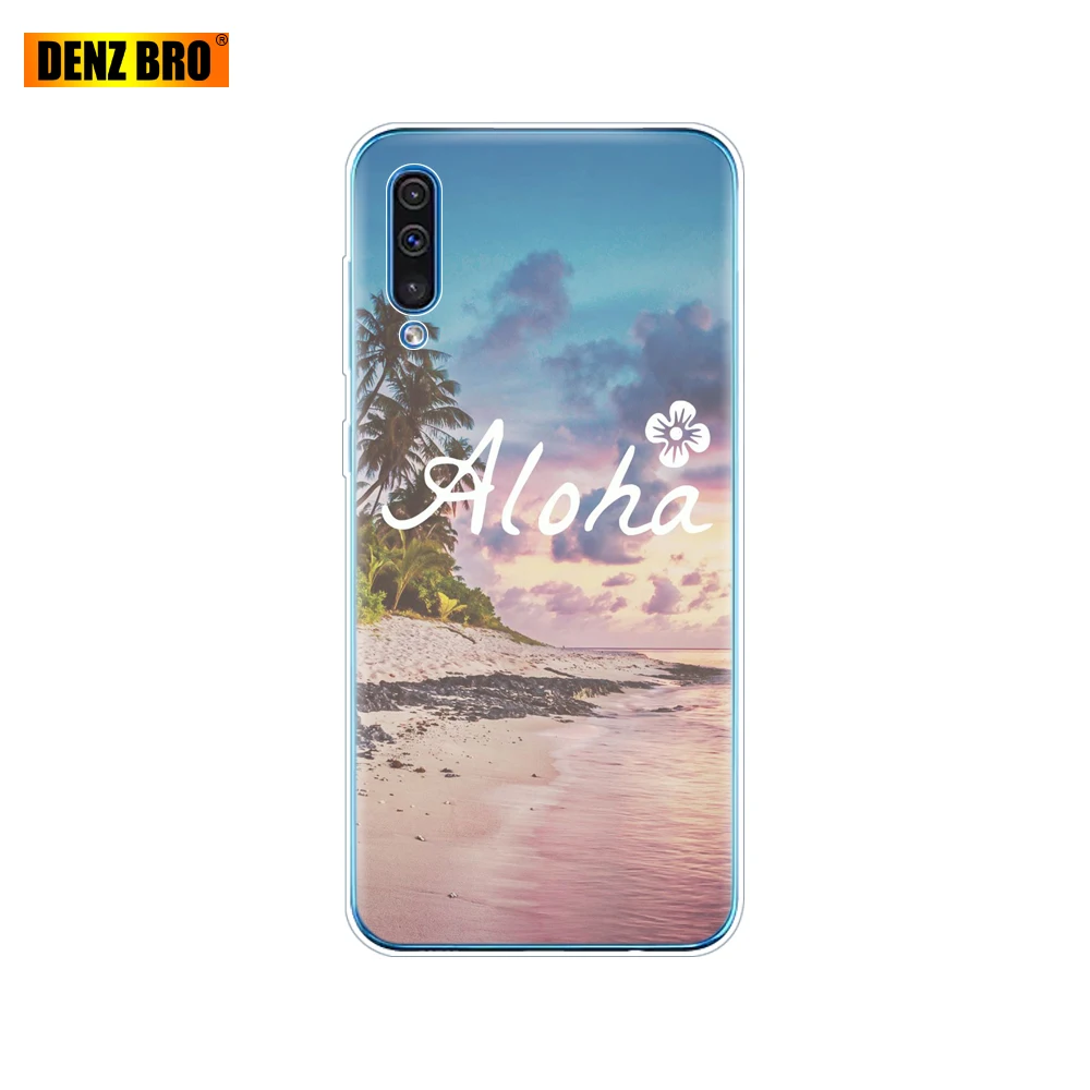 Для samsung Galaxy A50 силиконовый чехол ТПУ Прозрачная задняя крышка телефона для samsung A50 A505 A505F SM-A505F мягкий чехол 6,4 coque - Цвет: 61870