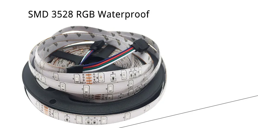 Высокая яркость 5 м RGB& одноцветная Светодиодная лента светильник SMD 2835 3528 DC 12 В 60 Светодиодный s/M гибкая лента водонепроницаемая лента декоративная светодиодный светильник s