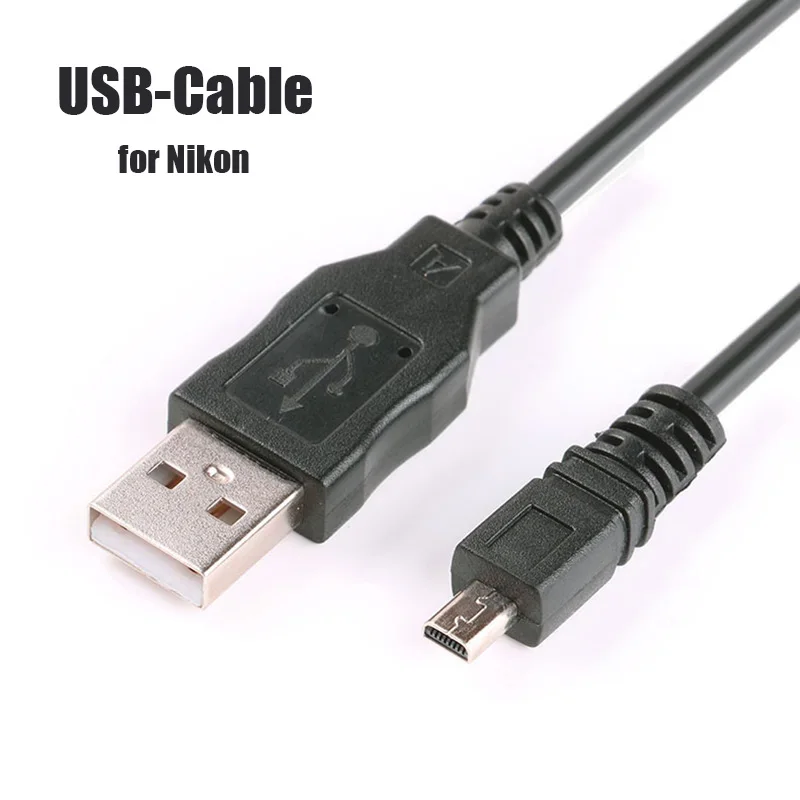 Кабель USB для Nikon Coolpix D7200 D3200 D5000 D5100 D5200 D7100 P7100 S9500 UC E16 S3100 S3000 S2 S31 S32 S2750 S2700 S230|Кабели