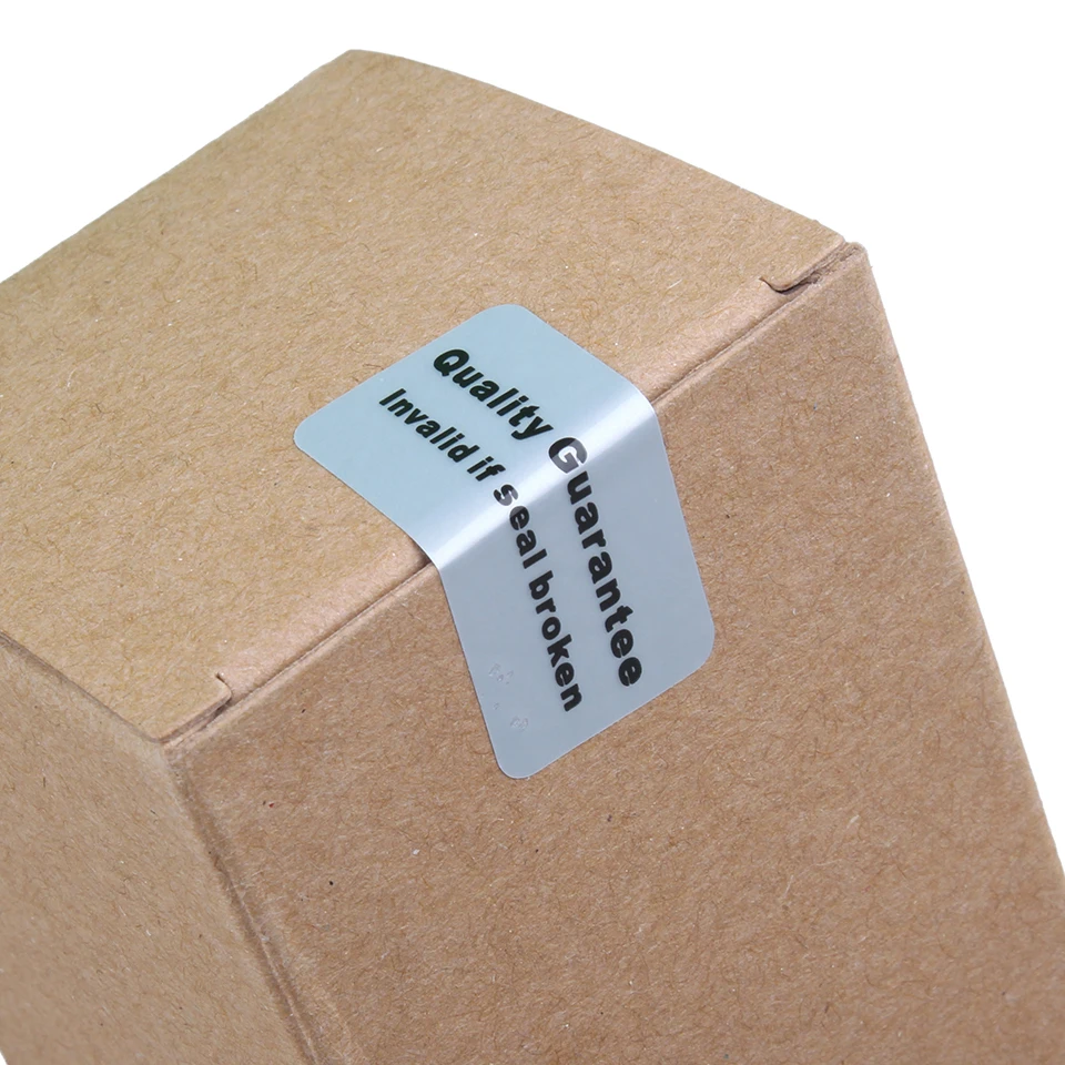 Матовые серебряные 1 5x3 см безымянные наклейки гарантия качества предупреждающая