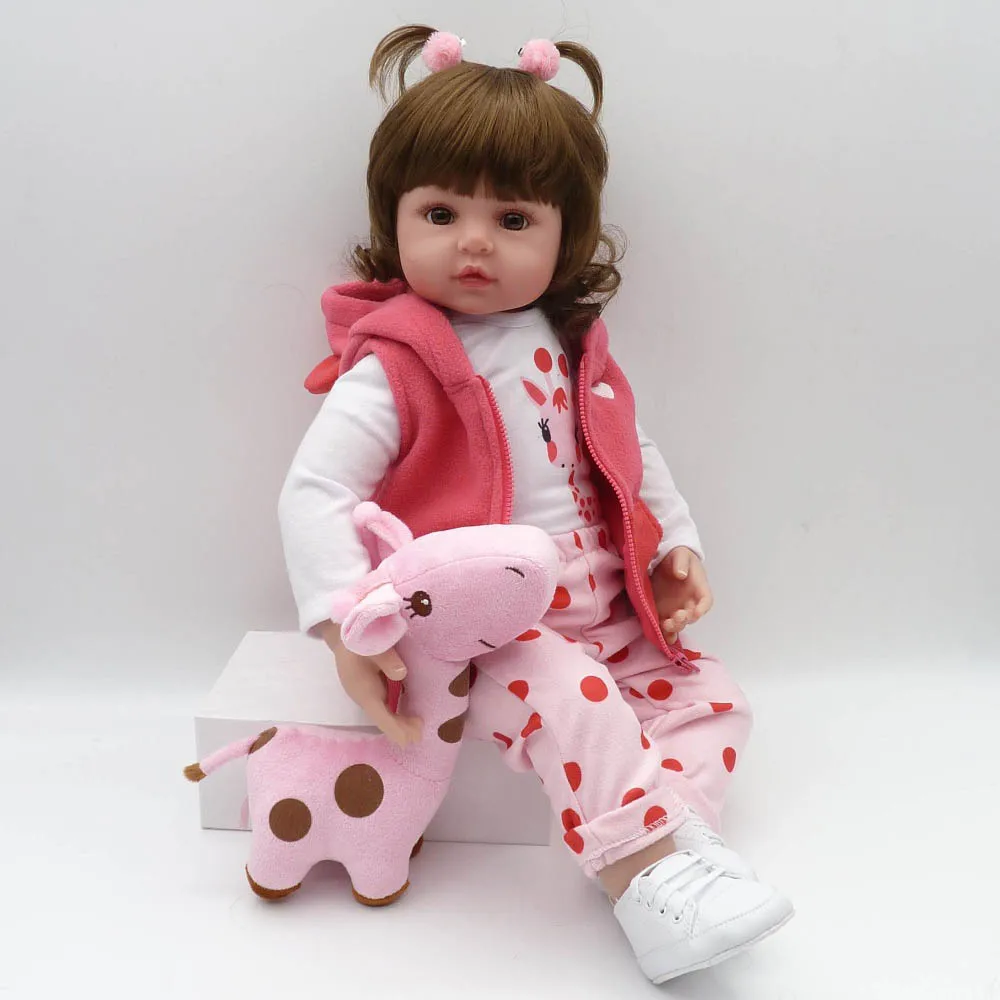 NPK Реалистичная коллекция Bebe Reborn, силиконовый корпус, 48 см, кукла, детская игрушка, игрушка для дома, милая кукла, подарок для маленькой девочки - Цвет: Красный