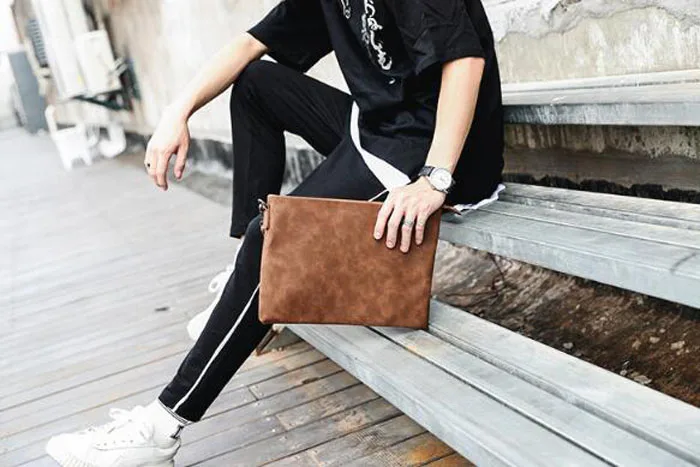 Дизайнерская сумка из искусственной кожи мужская сумка-конверт клатч Чехлы для