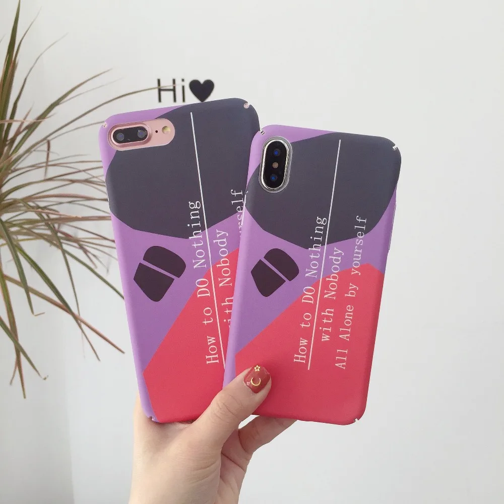 Чехол для телефона Apple iPhone 7 8 Plus X 6s 6 Смешные Слова чехол кожа твердая обложка ПК