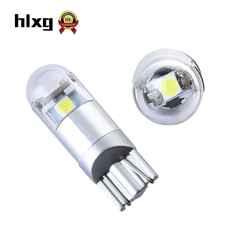 2x12V 10W W5W светодиодный T10 3030 автомобильные лампы 168 194 лампа для чтения сигнала