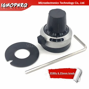 WXD3-13 3590S 4 мм 6 мм 6,35 мм потенциометр Точная ручка циферблата Запираемая шляпа новый оригинальный