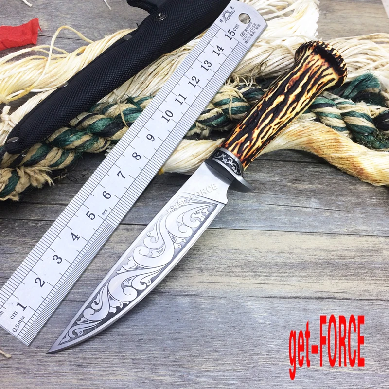 Получите FORCE новейшие 5cR15MOV стальные уличные тактические ножи с фиксированным