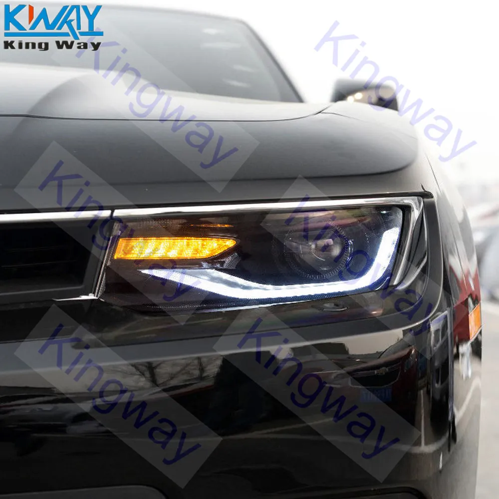 Бесплатная доставка-King Way - Pair передние светодиодные фары для фар ФАР ДЛЯ Chevrolet Chevy