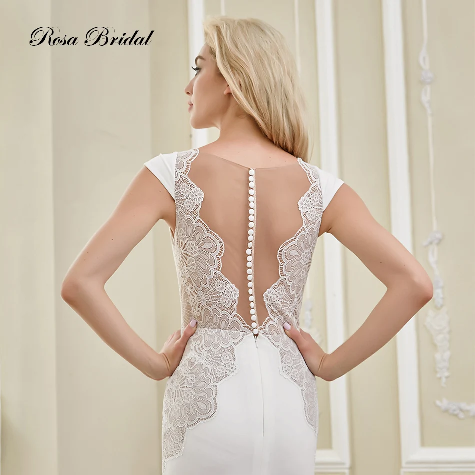 Женское свадебное платье с юбкой годе розовое мягкое рукавами-фонариками