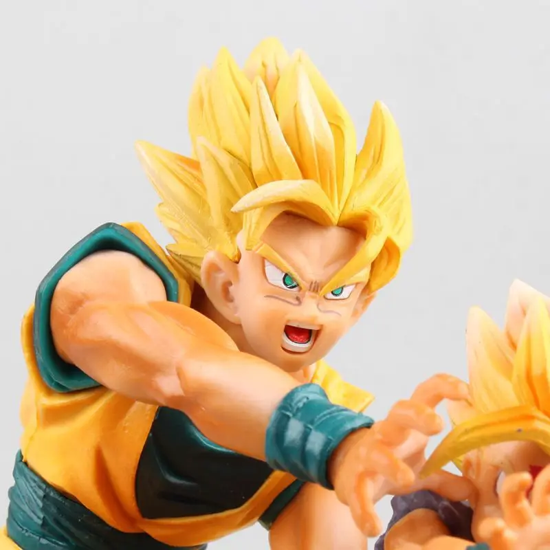 Аниме HKXZM 17 см драконий жемчуг Z Super Saiyan Son Goku Gohan для папы и сына kamegameha ПВХ фигурка