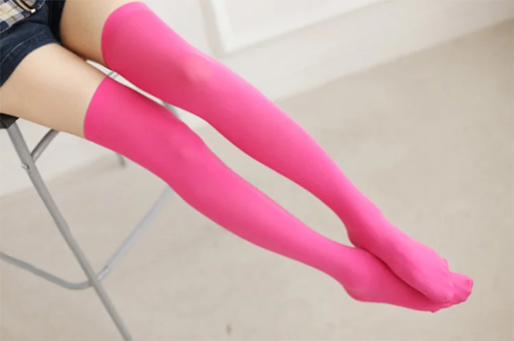 FENNASI 3 Pairs Sexy Stylist Womens Nylon Stockings Female Long Thigh High Stockings Nightclub Knee Socks Sexy Thigh Stockings