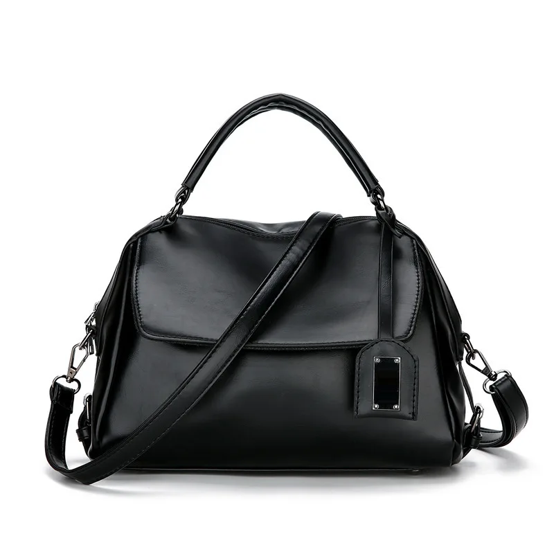 Kajie, новинка, Pochette, роскошные сумки, лакированная кожа, OL, женские сумки-мессенджеры, на плечо, дизайнерская сумка, Femmes Sac, коричневая вместительная сумка - Цвет: black