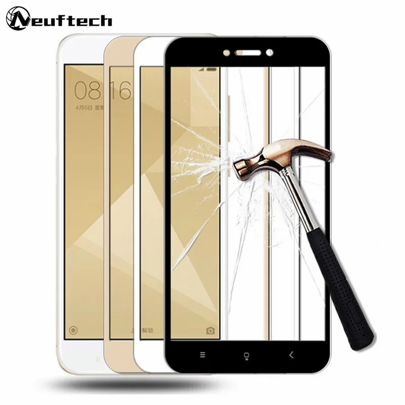 10Pcs/Lot 2.5D Full Cover Tempered Glass For Xiaomi MI MIX 2S Screen Protector Redmi 5 5Plus 4X 5A Note5 Pro Note4X note4 | Мобильные