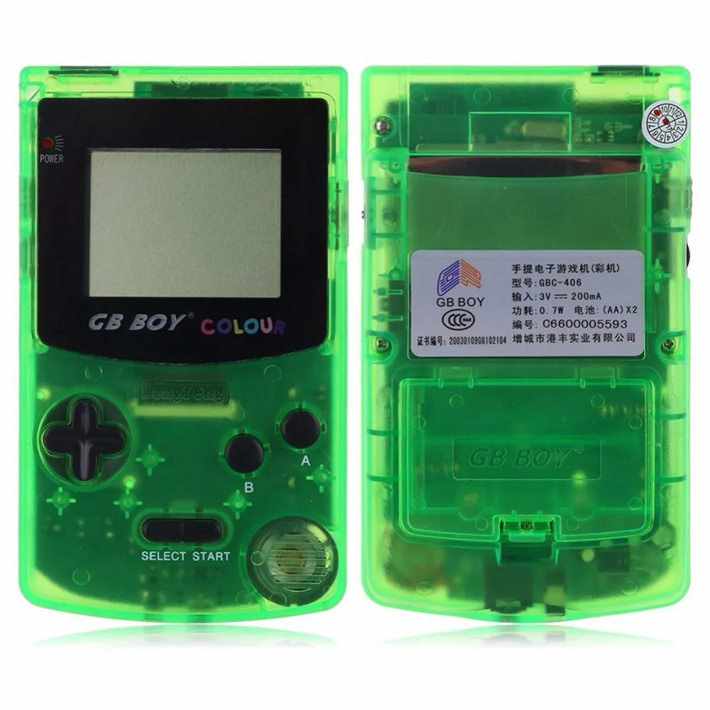 Kong Feng GB мальчик Классическая цветная портативная игровая приставка 2,7 ''Карманная игровая приставка с подсветкой 66 встроенных игр мандо