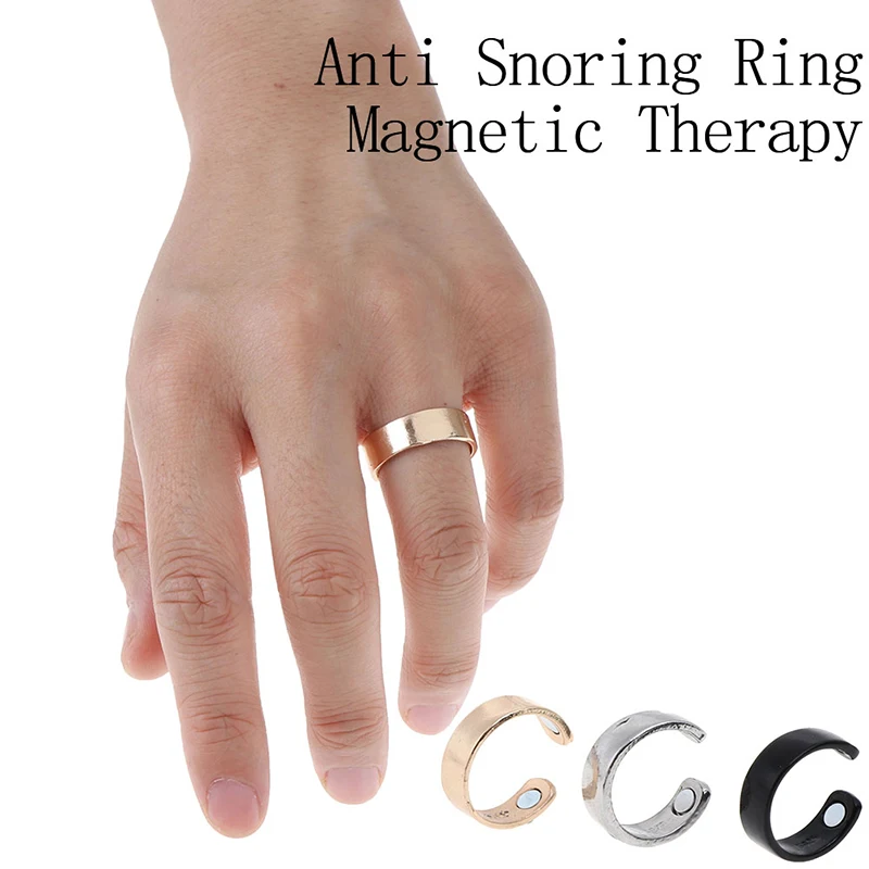 

1PCS Anti Snore Ring Sleeping Device Titanium Alloy Treatment Reflexology Anti Snoring Apnea Promotion Price