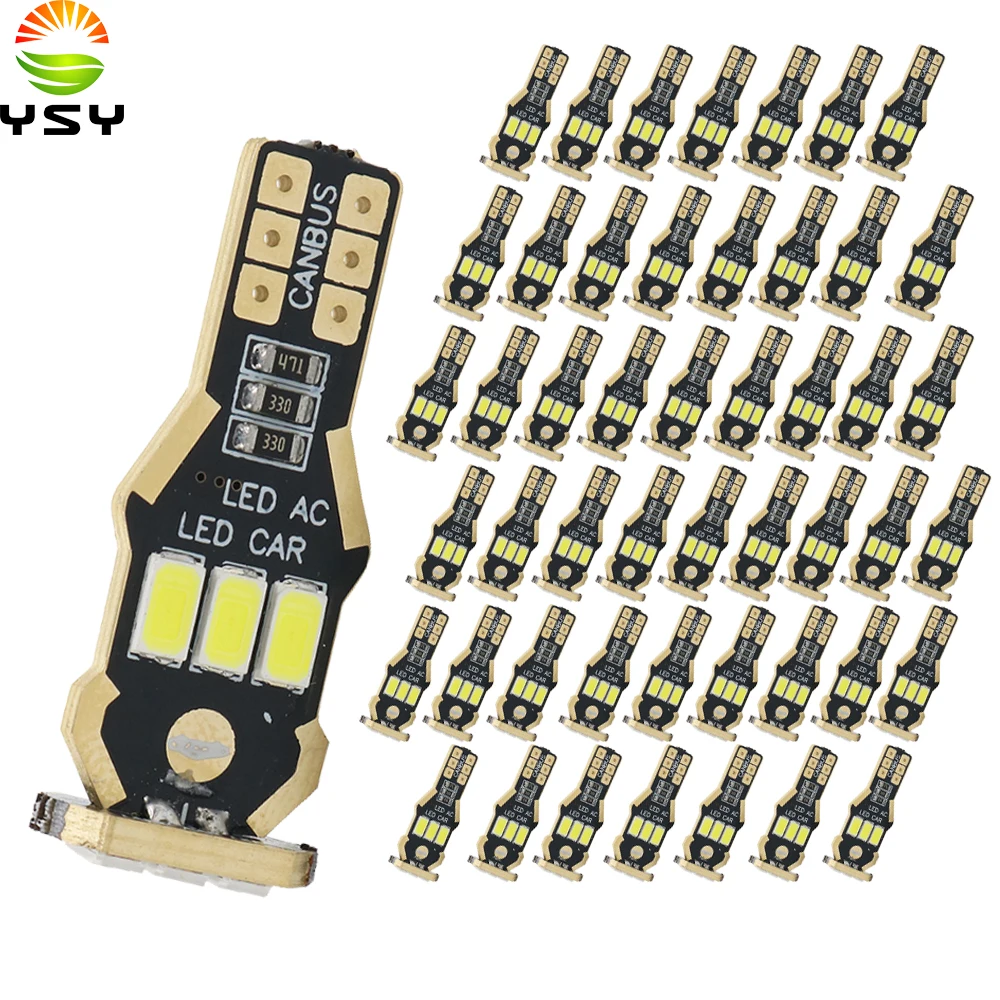 YSY 50X T15 W16W светодиодный обратный Светильник лампы 920 921 912 С CAN BUS 5630 9SMD высокого