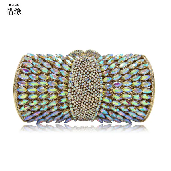 Женские вечерние сумки с кристаллами и камнями Женская Роскошная вечерняя сумка