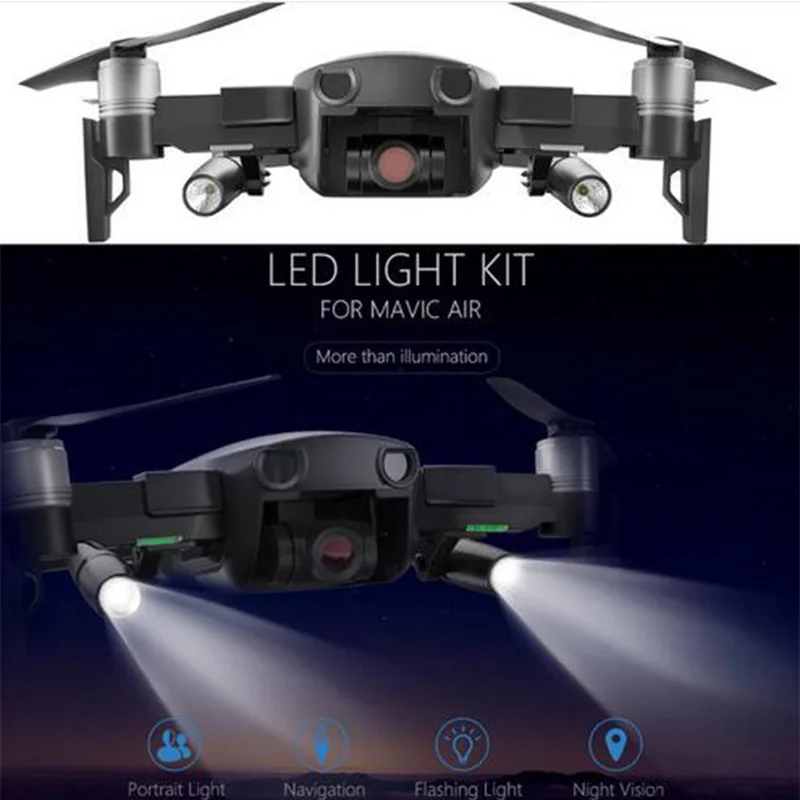 PGYTECH Светодиодная лампа для DJI Mavic Air портативная ночного полета комплект