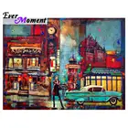 Когда-нибудь момент алмазов картина ручной работы полная квадратная дрель мозаика картина Стразы Алмазная вышивка уличного автомобиля S2F1856