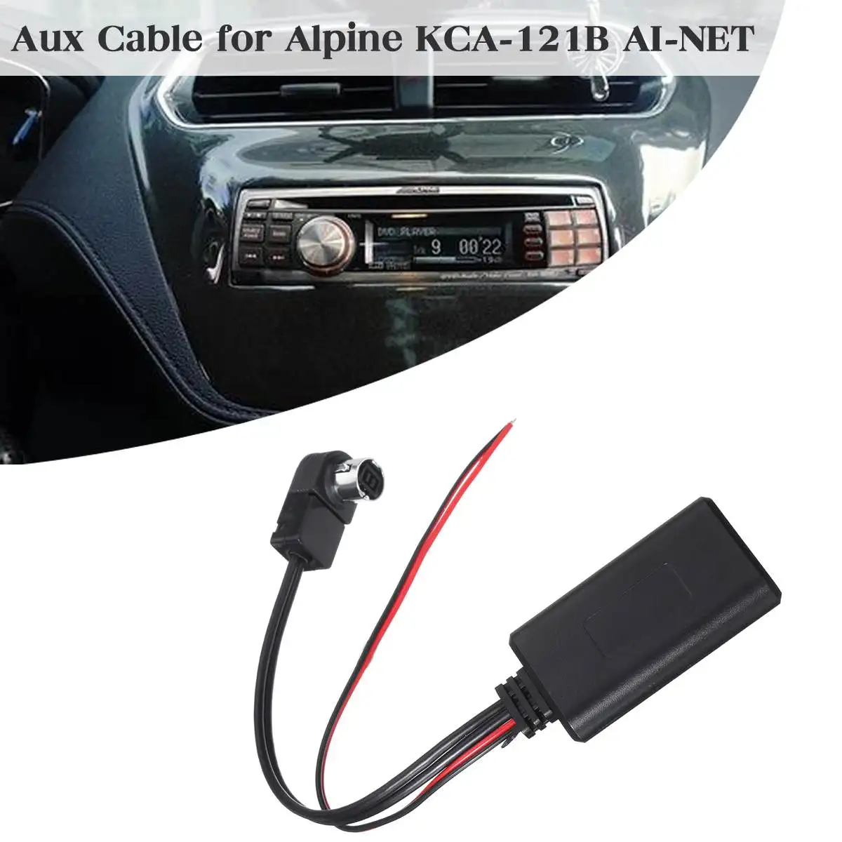 Bluetooth адаптер Aux кабель Шнур для альпийских KCA-121B CDA-9857 CDA-9886 CDA-117 Автомобильная электроника Аксессуары