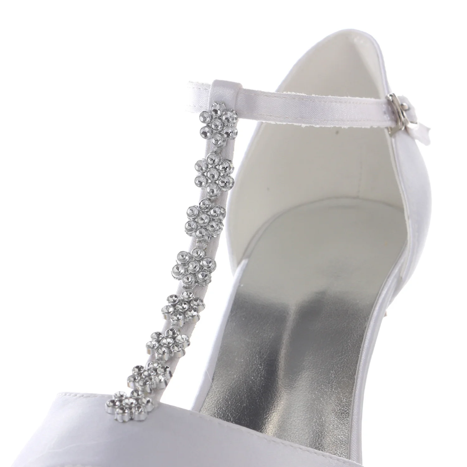 

Rhinestone High-heeled Sandals Women Diamond Shoes Female Open Toe Summer Shoes Bridal Wedding Party Sandals Plus Size