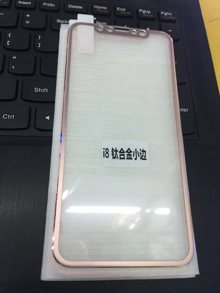 10 шт./лот Защита экрана для iPhone X 2.5D изогнутые края полное покрытие пленка сплав