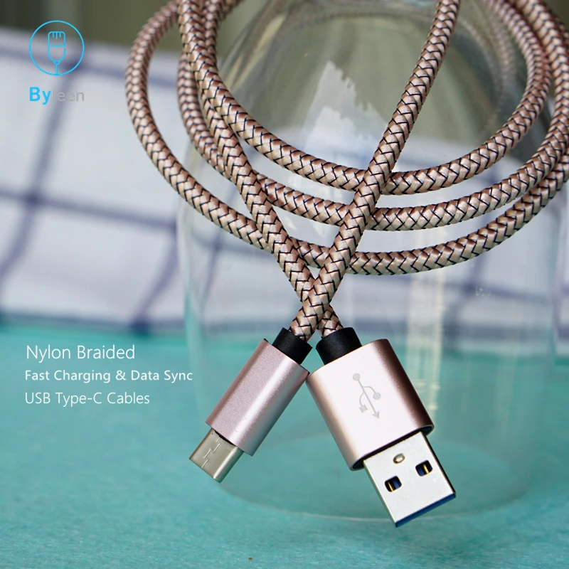 Byleen 25 см короткая 1 2 м USB Type C 3 линия для Meizu 16th Pro 7 6 быстрая зарядного устройства ZTE