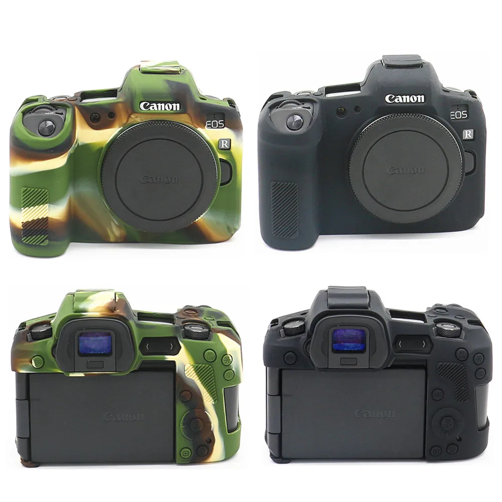Силиконовая кожа брони чехол для корпуса протектор камеры Canon EOS R | Электроника