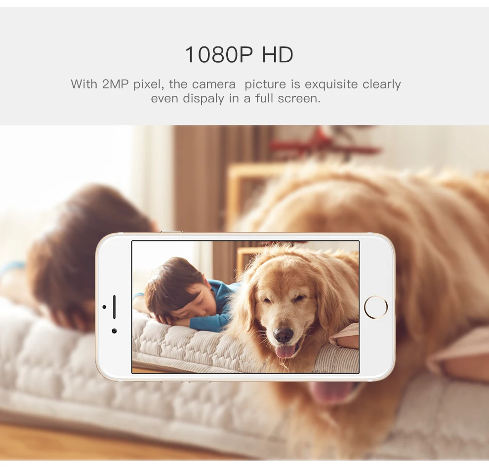 Домашняя ip камера наблюдения 1080p 2.0mp беспроводная домашняя ночного видения cctv