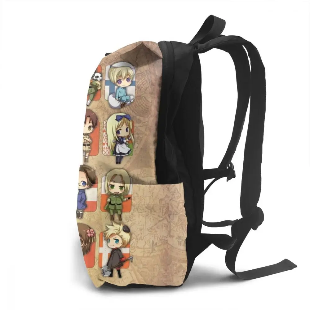Hetalia рюкзак Hetalia Group рюкзаки для мужчин-женщин школьная сумка с рисунком трендовые высококачественные студенческие сумки с несколькими карманами